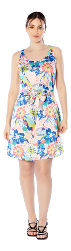 Vestido Estampado Sin Mangas Geovana Mujer Asterisco
