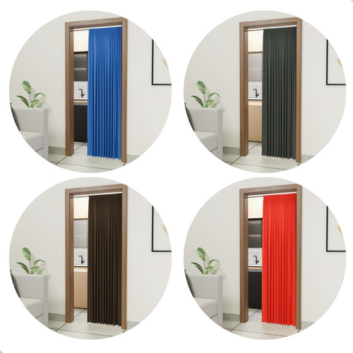 Cortina Para Porta Quarto Sala Cozinha Painel Separação 90cm