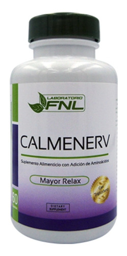 Calmenerv 60 Caps Estrés Cansancio Mal Dormir 300 Mg