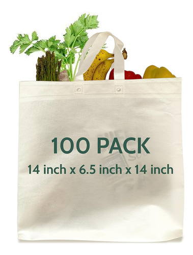 Large Reusable Grocery Shopping Tote Bags Made Of Eco-friend