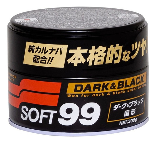 Cera De Carnaúba Soft 99 Dark Black 300g + Toalha De Fibra