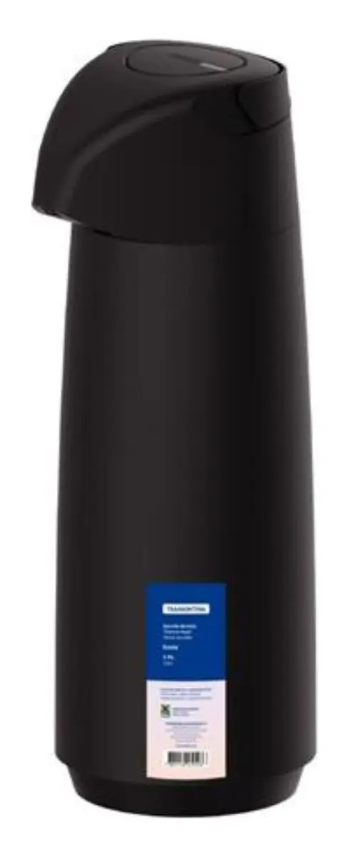Termo Tramontina Exact de Vidrio para Ampollas, 1,8 l, color negro