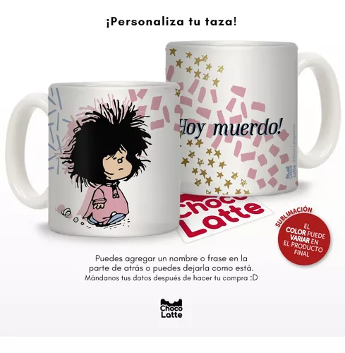 Taza Mafalda Despeinada Taza de Café Taza de Té Diseño Mafalda - Taza de  Cerámica Impresa por las Dos Caras