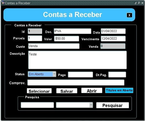 Sistema Em Oracle Forms - Fontes