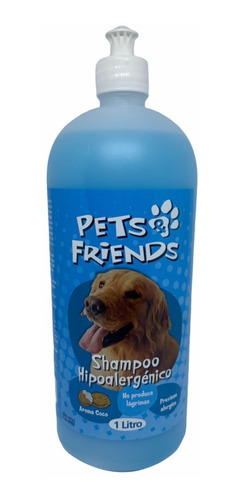 Shampoo Líquido Hipoalergénico 1lts Perro Pets Friends