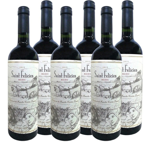 Vino Saint Felicien Malbec Caja X6u