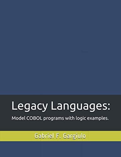 Libro: Legacy Languages:: Model Cobol Programs With Logic