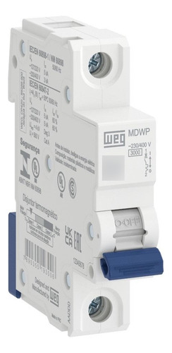 Kit de 12 disyuntores mono Mdw Curve C 16a Weg