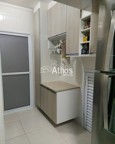 Sobrado Em Condomínio Com 3 Dormitórios(1 Suíte), Wc. Social, Sala 2 Ambientes, Cozinha Planejada, A.s. Planejada, Área Gourmet Com Churrasqueira, 2 Vagas De Garagem. Móveis Planej - Sb00637 - 692853