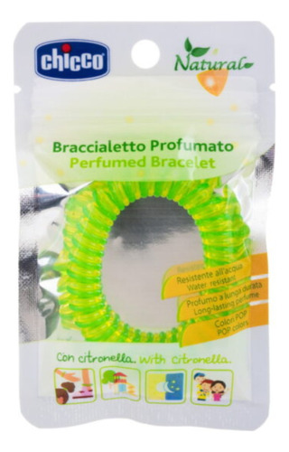 Chicco Pulsera Con Citronela Anti  Mosquitos X1 Unidad