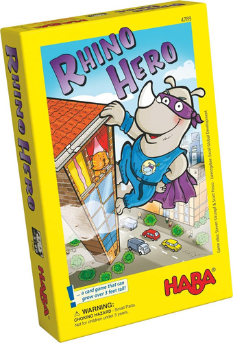 Haba Rhino Hero Un Juego Heroico De Cartas De Apilamiento Pa