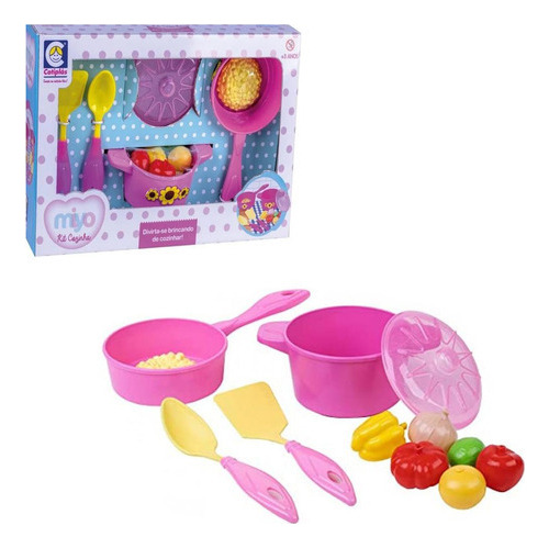 Brinquedo Kit Cozinha Miyo Cotiplás Rosa 2545 3
