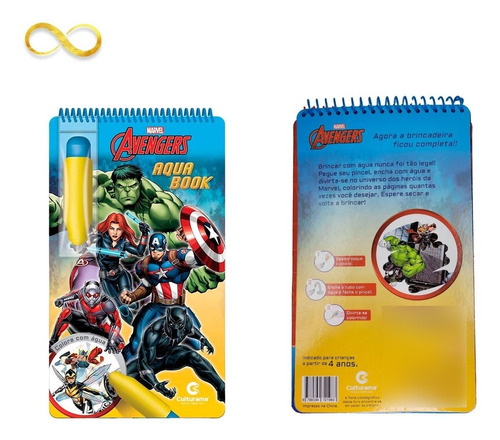 Aqua Book Os Vingadores - Livro Colorir Com Água