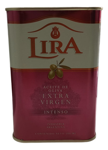 Aceite De Oliva Extra Virgen Intenso Lira En Lata 500 Ml
