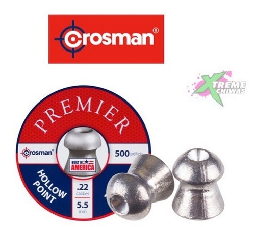 Pellets Crosman 500 5.5mm .22 Punta Hueca Xchws P