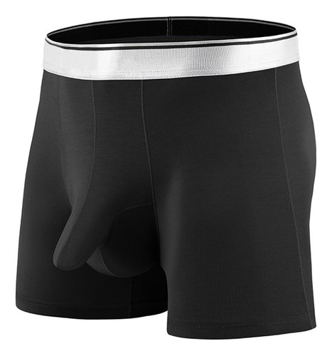 Boxers De Seda De Hielo, Estilo Fino, Sin Trazas, Moda, Nego