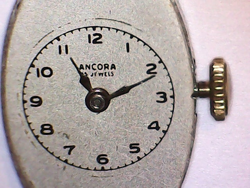 Maquina Repuesto Reloj  Dama Antiguo Ancora. Cal As 31 O 34.