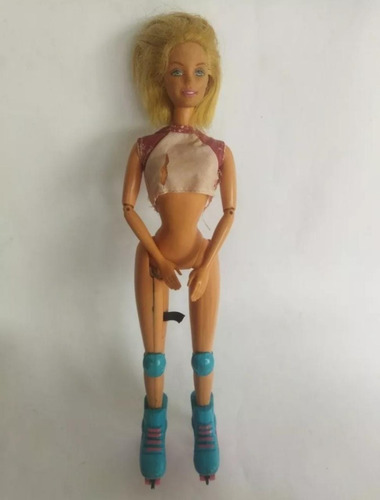 Barbie Patinadora Articulada Brazos Patines 1998