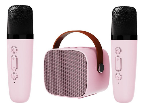 Mini Bluetooth Máquina De Karaoke Con 2 Micrófono