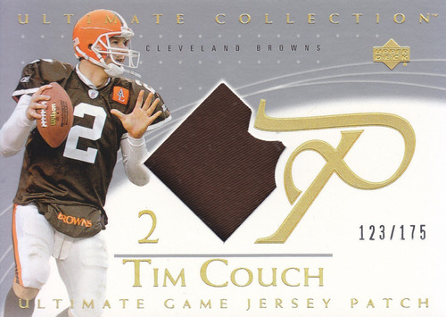2003 Ud Ultimate Jersey Patch Tim Couch Qb Browns /175