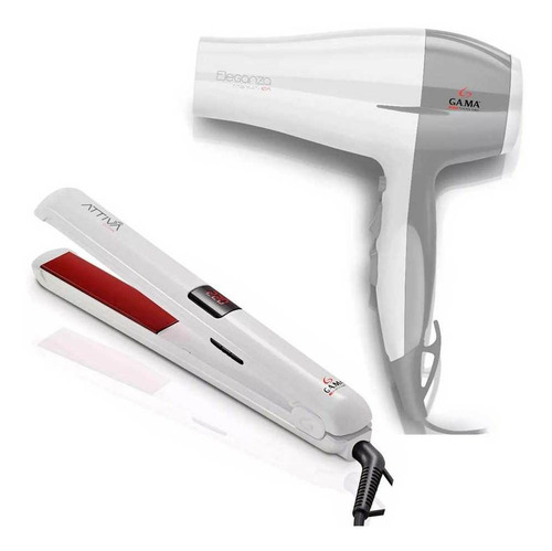 Planchita De Pelo Ga.ma Cp9 Attiva + Secador Eleganza Ion
