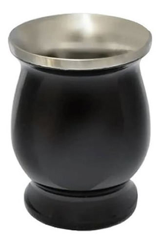 Mate Negro Acero Inoxidable Térmico Crystal Rock Negro