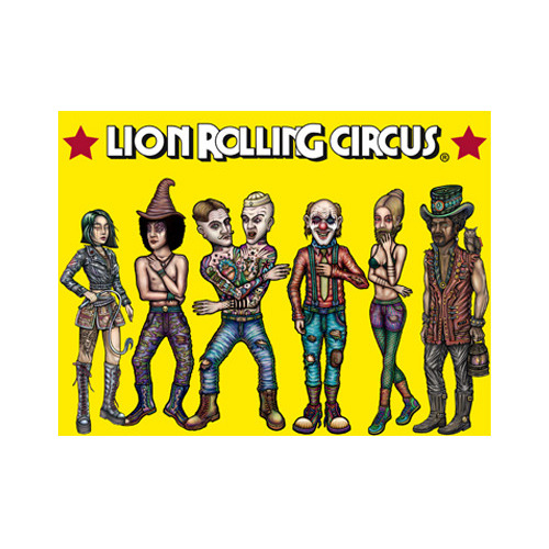 Lion Rolling Circus Papel Poster Cartel Decorativo Anuncio
