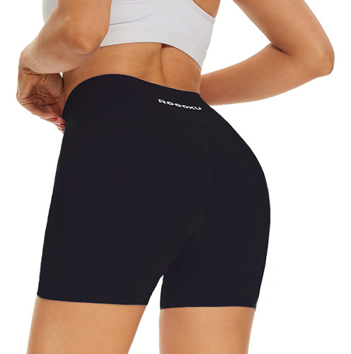 Pantalon Corto Gimnasio Para Mujer Costura Levantamiento -