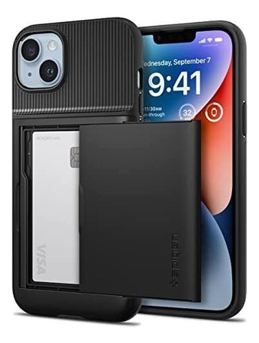 Funda Spigen Slim Armor Cs Para iPhone 14 Plus - Negro