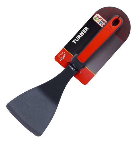 La Espátula De Giro Rojo De Carne De Cocinera Kosher, Utensi