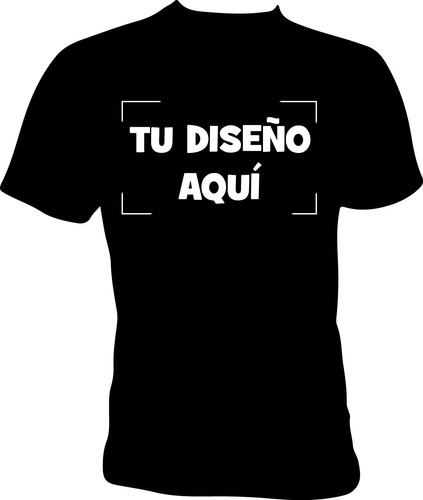 Remera Negra Hombre Personalizada Envio Gratis