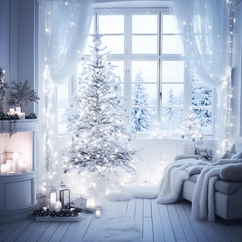 Cadena De Luces Led Navideñas De 20 M Y 200 Pulgadas, Navida
