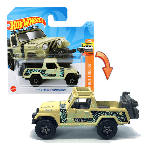 Carrinho Hot Wheels 67 Jeepster Commando Colecionável Mattel