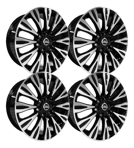 Rines Black Machined 20 6x139.7 Titan,silverado 1500cruiser