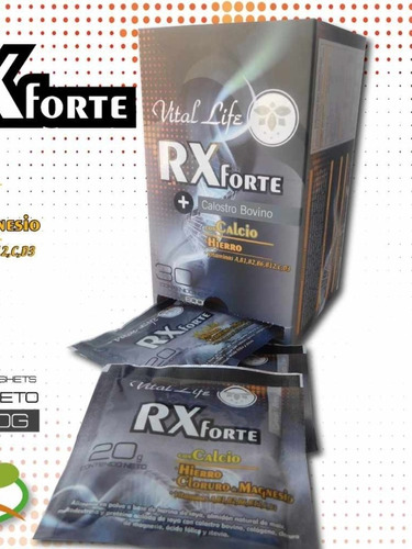 Rx Forte, Calostro Bovino, Calcio, - Unidad a $1830