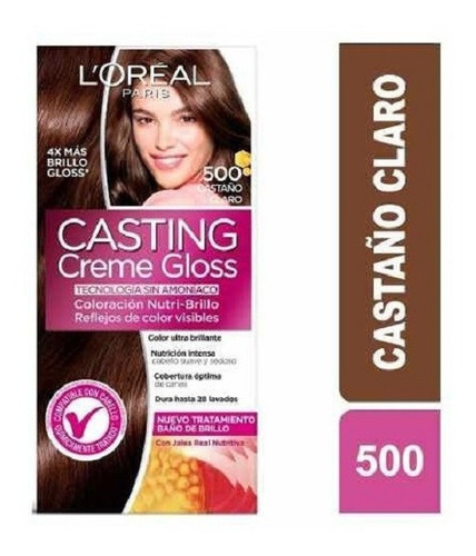 Coloración Casting Creme Gloss/ L'oréal, Castaño Claro (5 U)