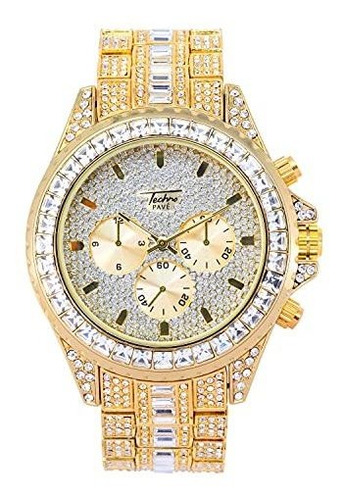 Reloj De Ra - Bling-ed Out Watch With Simulated Chronograph 