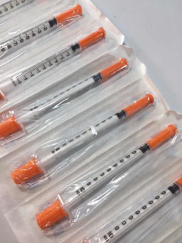 Jeringa de 1 ml, 12,7 x 0,30 mm, 13 x 0,30 mm, caja con 100 unidades