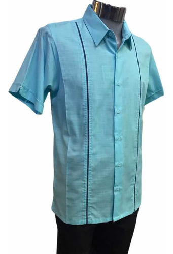 Camisa Guayabera Cubavera Manga Corta Alforzado