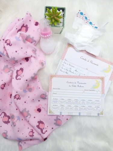 Imagem 5 de 10 de Boneca Abre Fecha Olho Newborn C Chupeta Magnetica Mamadeira