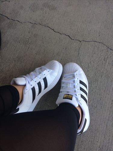 Tenis Adidas Concha Superstar Bco Con Ngo Con Envio