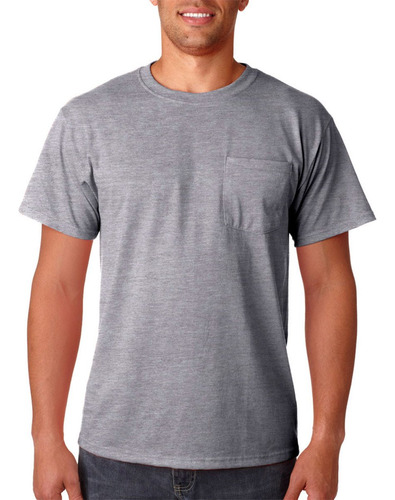 Jerzees 50/50 Cotton/poly Pocket T - Oxfor B00r0fqcri_190324