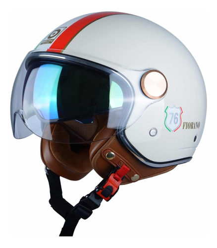 Casco Beon Para Vespa, Cara Abierta Adulto Cer,  Dot