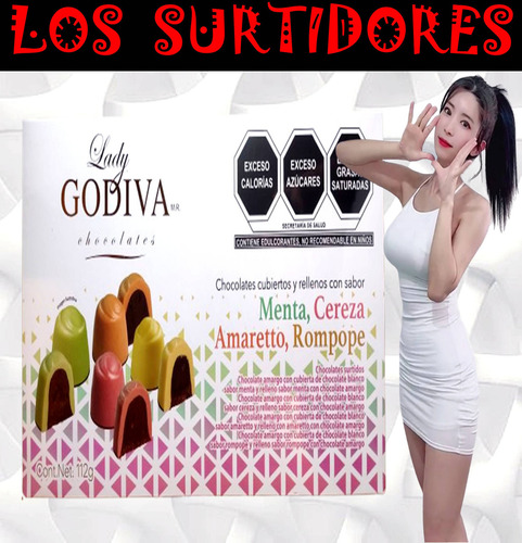 Lady Godiva Chocolates Surtidos Cubiertos Y Rellenos Sabores