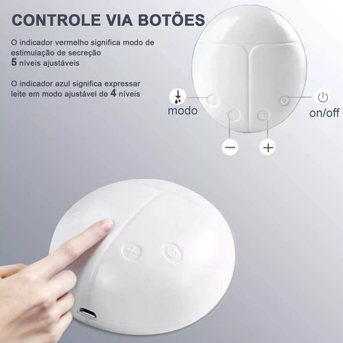 Bomba De Tirar Leite Matemo Eletrice Extratora Portatil 2pc