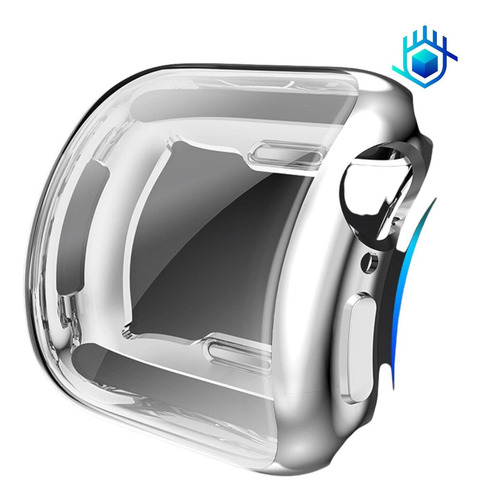 Imagen 4 de 10 de Funda Para Apple Watch Goma Protector + Mica Case Resistente