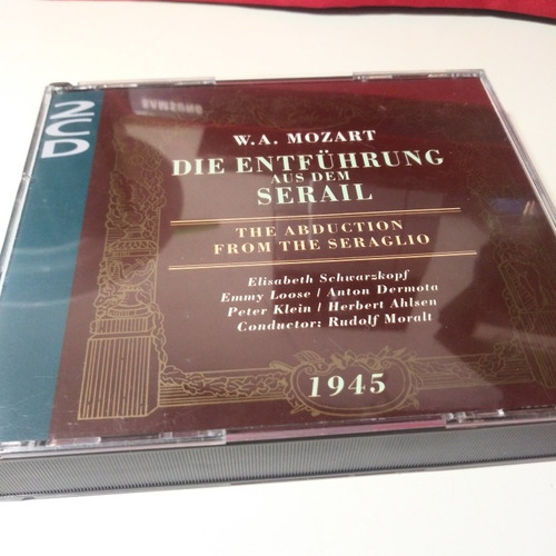 Mozart 1945 Die Entführung Aus Dem Serail Opera 2 Cd Set Lea