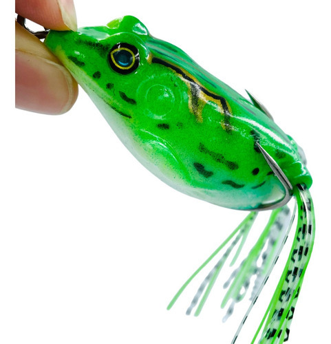 Isca Artificial Sapo Frog Traíras Traírão 5.5cm 12.5gr Cor Verde