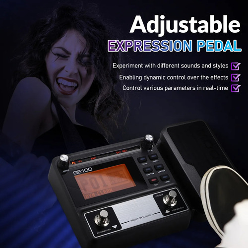 Pedal De Efecto Mooer Mooe100 Multi Efeitos Ge100 Negro