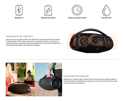 Parlante Bluetooth Jbl Boombox 3 Wi-fi